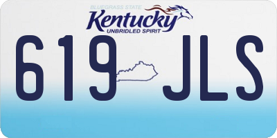 KY license plate 619JLS