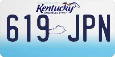 KY license plate 619JPN