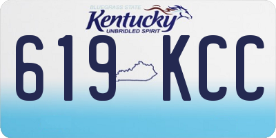 KY license plate 619KCC