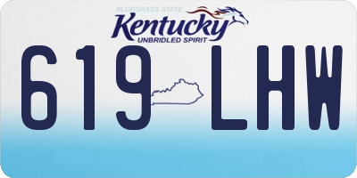 KY license plate 619LHW