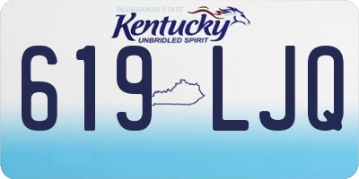 KY license plate 619LJQ