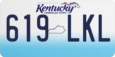KY license plate 619LKL