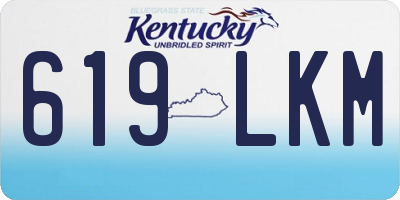 KY license plate 619LKM