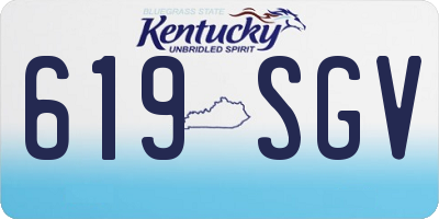KY license plate 619SGV