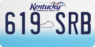 KY license plate 619SRB