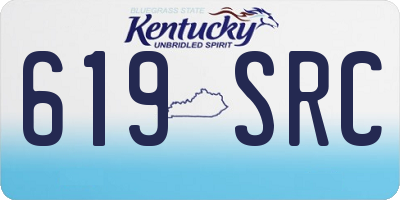 KY license plate 619SRC
