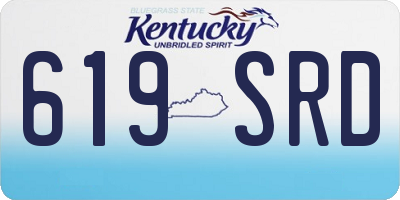 KY license plate 619SRD