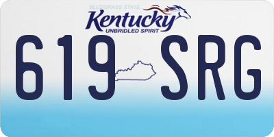 KY license plate 619SRG