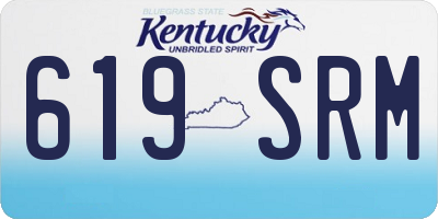 KY license plate 619SRM