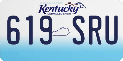 KY license plate 619SRU