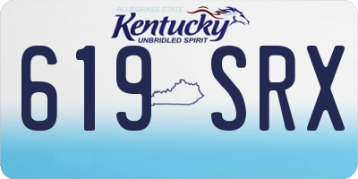 KY license plate 619SRX