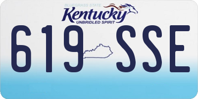 KY license plate 619SSE