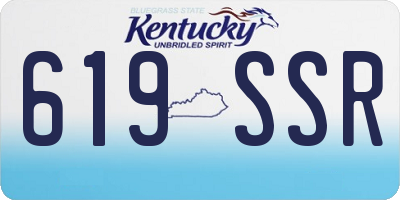 KY license plate 619SSR