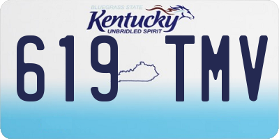 KY license plate 619TMV