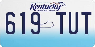 KY license plate 619TUT
