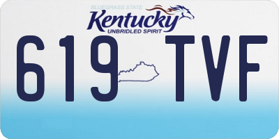KY license plate 619TVF