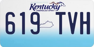 KY license plate 619TVH