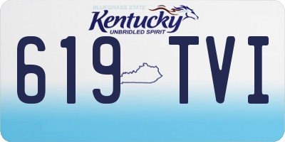 KY license plate 619TVI