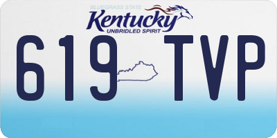 KY license plate 619TVP