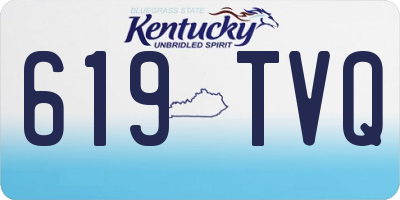 KY license plate 619TVQ
