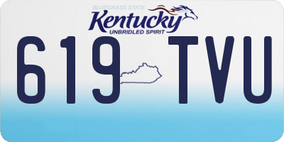 KY license plate 619TVU