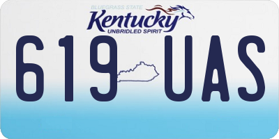 KY license plate 619UAS