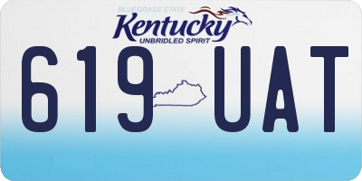 KY license plate 619UAT