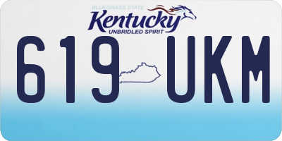KY license plate 619UKM