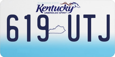 KY license plate 619UTJ