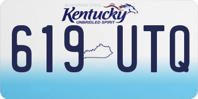 KY license plate 619UTQ