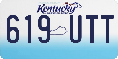 KY license plate 619UTT