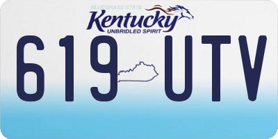 KY license plate 619UTV
