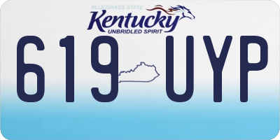 KY license plate 619UYP