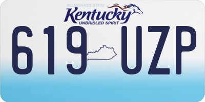 KY license plate 619UZP