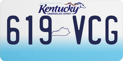 KY license plate 619VCG