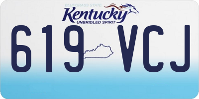 KY license plate 619VCJ