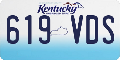 KY license plate 619VDS