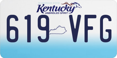 KY license plate 619VFG