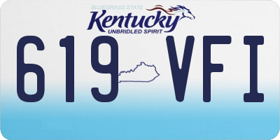 KY license plate 619VFI