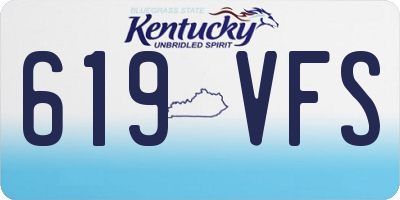 KY license plate 619VFS