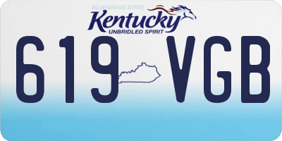 KY license plate 619VGB
