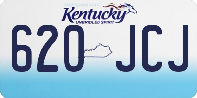 KY license plate 620JCJ