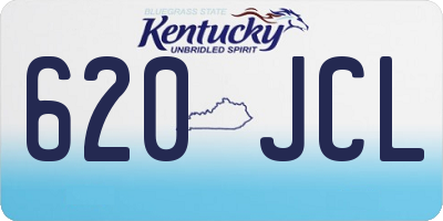 KY license plate 620JCL