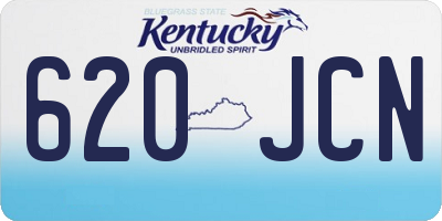 KY license plate 620JCN