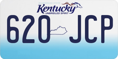 KY license plate 620JCP