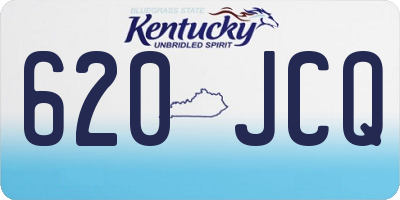 KY license plate 620JCQ