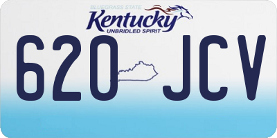 KY license plate 620JCV