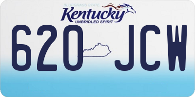KY license plate 620JCW