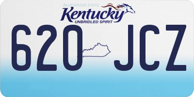 KY license plate 620JCZ