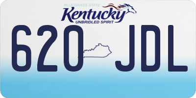 KY license plate 620JDL